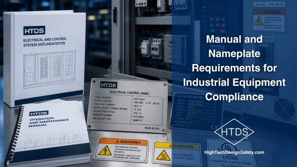 Manual and Nameplate Requirements for Industrial Equipment Compliance